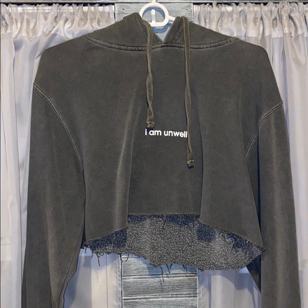 Call Her Daddy “Unwell” Sweatshirt (hand cropped)